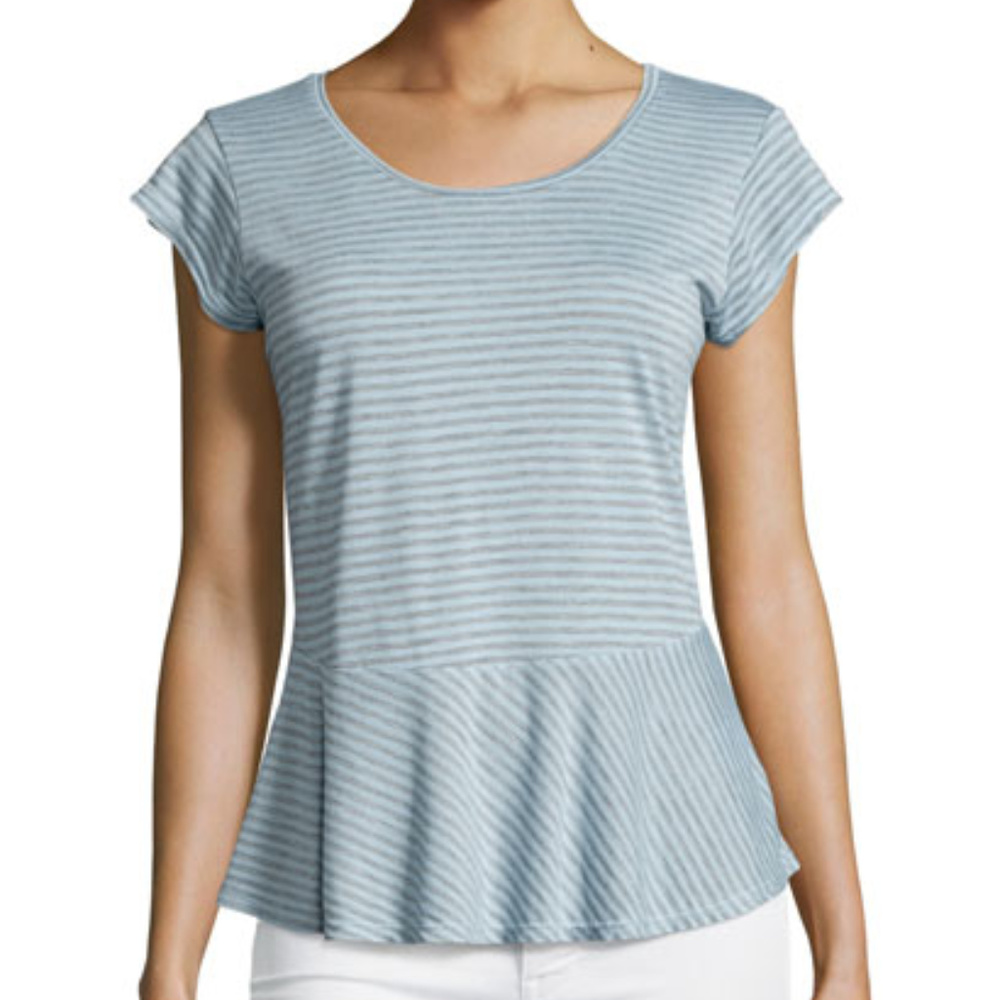 Velvet by Graham & Spencer Peplum Top NWT